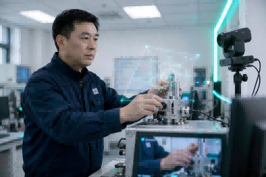 教师示范操作通过双路推流实时送达班级与实训任务